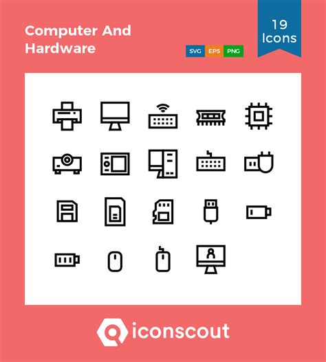 Download 657 vector icons and icon kits.available in png, ico or icns icons for mac for free use. Download Computer And Hardware Icon pack - Available in ...