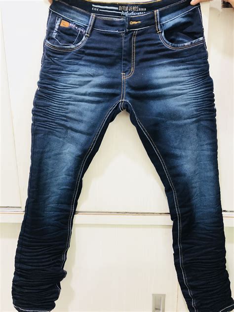 Dark Blue Jeans Pants For Men Trend Fashion Design