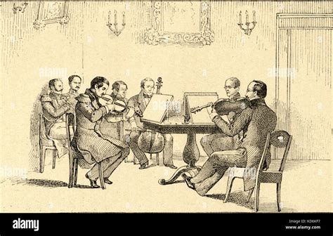 Illustration Art Places Chamber Music Drawing Strings 19thcentury