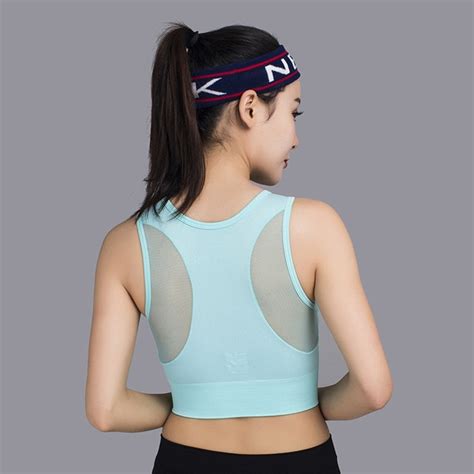 Buy Women S Sexy Mesh Yoga Sport Bra 2018 Breathable Stretch Fitness Running