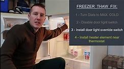 Garage Refrigerator Freezer Thaw - How to Fix a Fridge Defrost