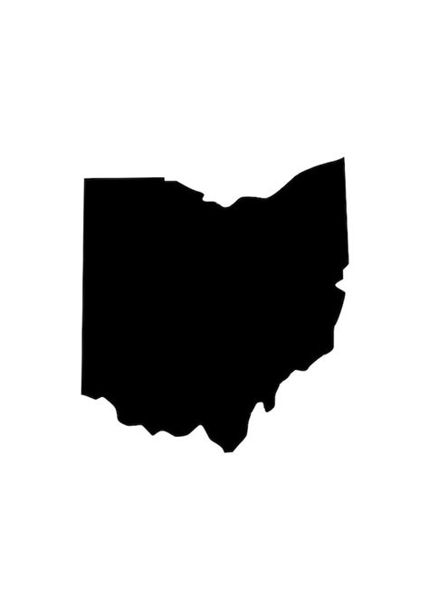 State Of Ohio Oh Outline Laptop Cup Decal Svg Digital Download Etsy