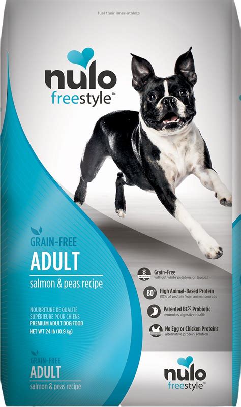 The beneficial blend of olive and salmon oils provides your dog with healthy omega fatty acids, while vitamins, antioxidants and nutrients help support her. Nulo FreeStyle Dog Food Review | Rating | Recalls
