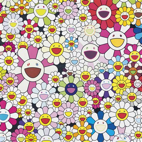 If your taste in interior. Takashi Murakami (b. 1962) , Flowers Blooming in this World and the Land of Nirvana | Christie's