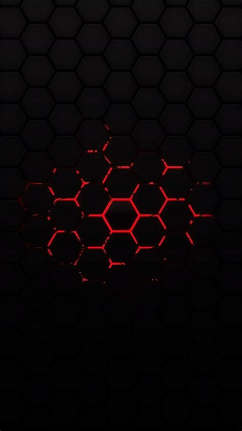 Black wallpapers in ultra hd or 4k. 🥇 Black background hexagon red wallpaper | (139602)
