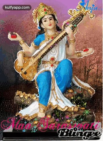 Goddess Saraswati Gif Gif Goddess Saraswati Goddesssaraswathi Bless