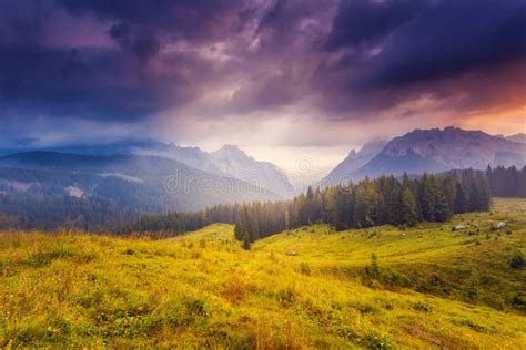 Magical Mountain Landscape Stock Photo Image Of Environment 185631466