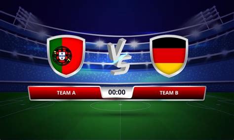 Find portugal vs germany result on yahoo sports. Premium Vector | Euro cup portugal vs germany football ...