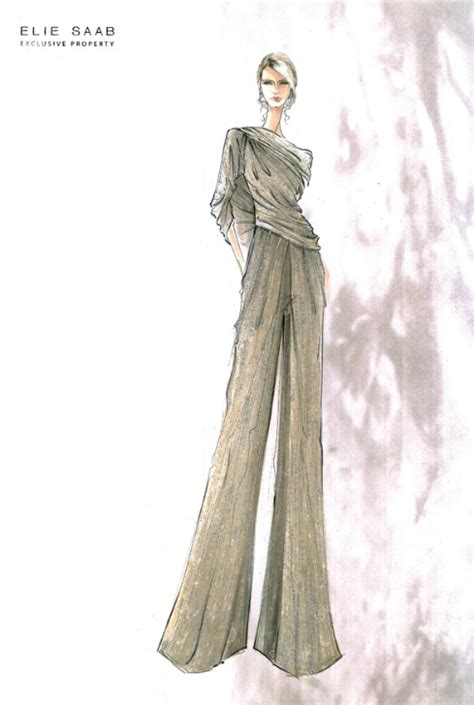 Fashion And Couture Elie Saab Sketches