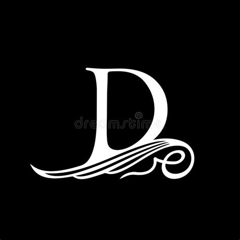 Capital Letter D For Monograms Emblems And Logos Beautiful Filigree