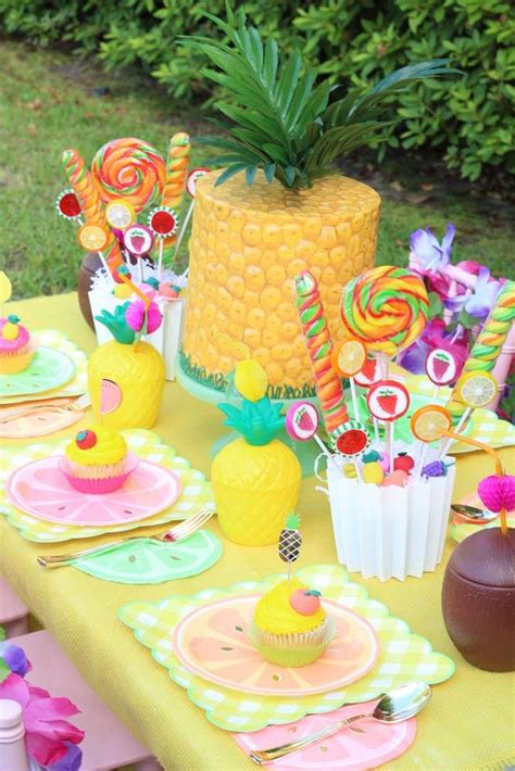 Check Out This Bright And Colorful Tutti Frutti Birthday Party The
