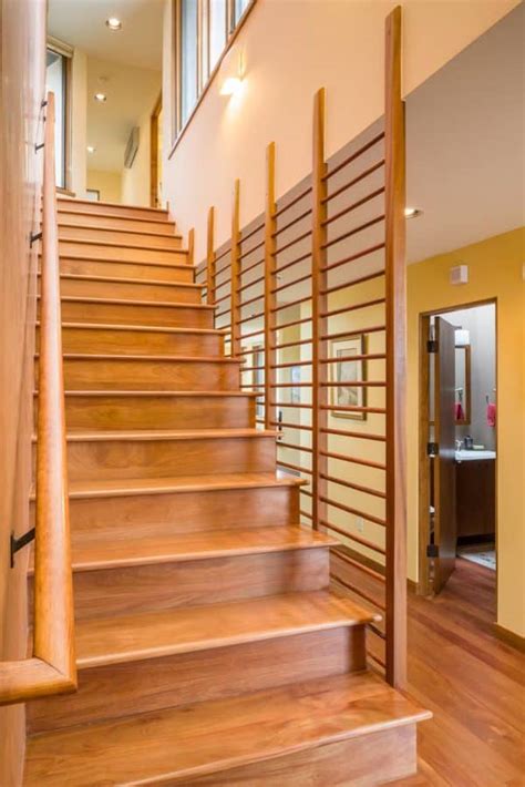 13 Elegant Indoor Wood Stair Railing Designs For Homes Of Every Taste