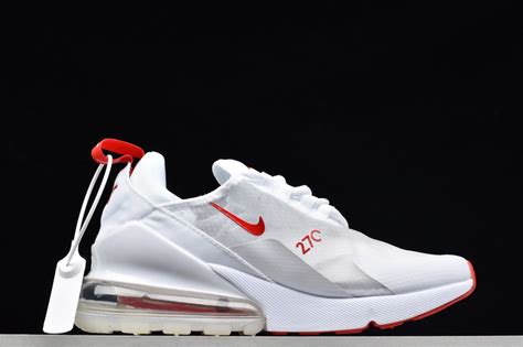 Nike Air Max 270 White University Red Running Shoes Aq8050 102 Sepjoy