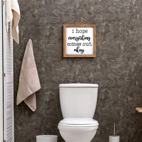 Buy Funny Bathroom Sign 6 In 1 Farmhouse Toilet Decorations Restroom