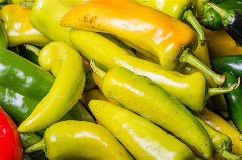 Add 1 clove of garlic and 1 teaspoon of salt in each jar. Hot banana peppers | High-Quality Food Images ~ Creative ...