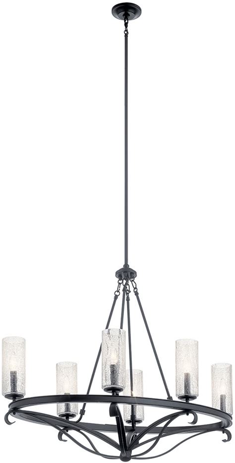 Soft and even illumination from an innovative design only made possible with the latest in led technology. Kichler 52010BK Krysia Contemporary Black Hanging ...