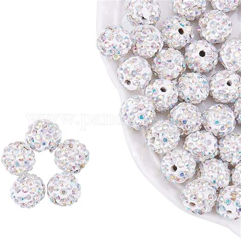 Shop Nbeads 100 Pcs Crystal Disco Ball Beads Spacers Beads 10mm For
