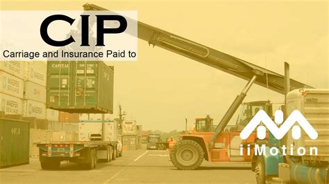 Incoterms Cip Carriage And Insurance Paid To Importar De China