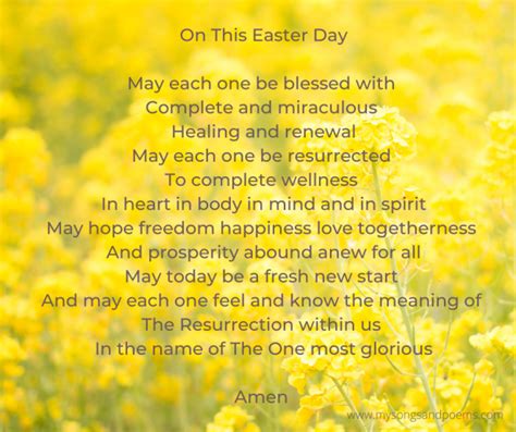 Easter Prayer Songs And Poems By Sandra Hillawi