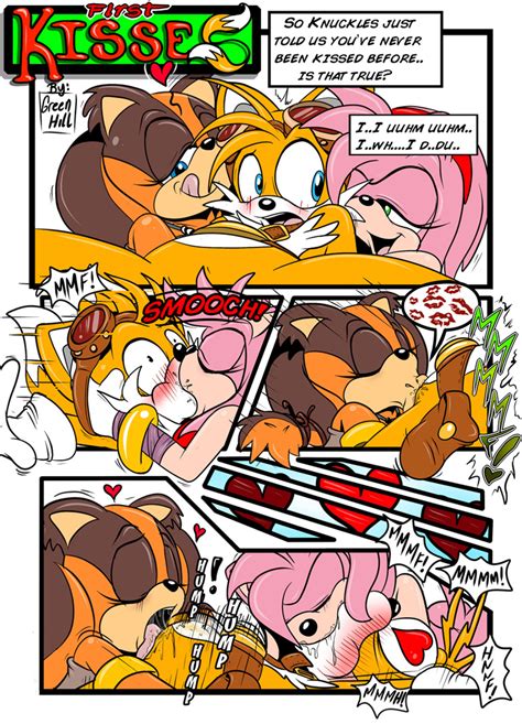 Rule 34 2girls Amy Rose Anthro Comic Fellatio Female Fur Greenhill Hedgehog Kissing Male Oral