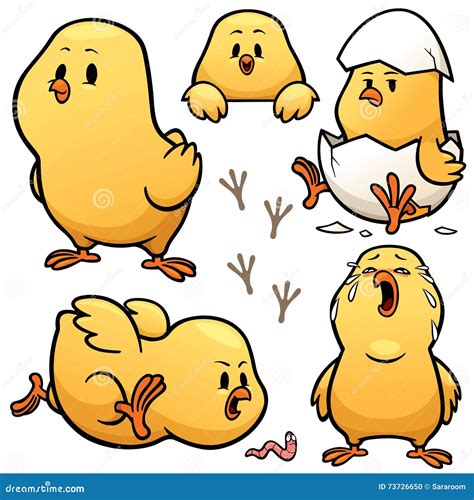 Little Chick Stock Vector Illustration Of Young Yellow 73726650