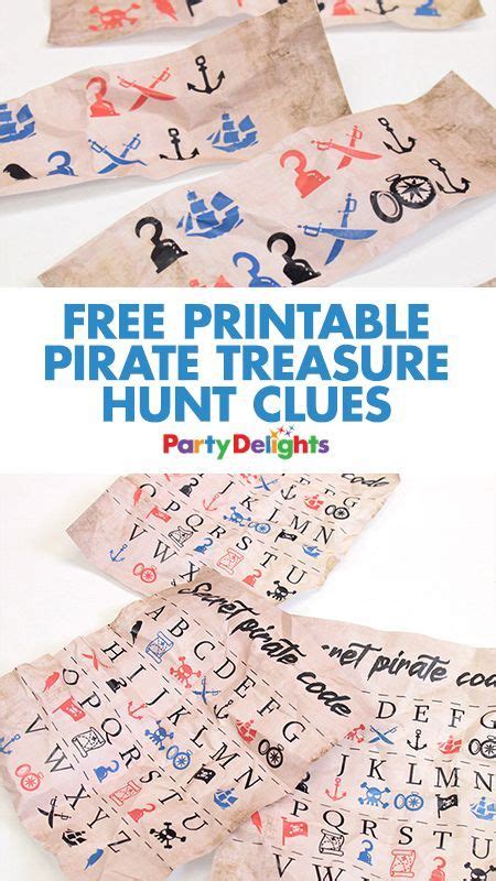 If you use my free treasure hunt clues printable, your set up will be easy and fast! Free Printable Pirate Treasure Hunt Clues | Pirate ...