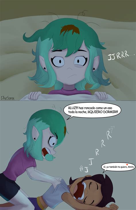 Two Cartoon Images One With Green Hair And The Other With Blue Hair