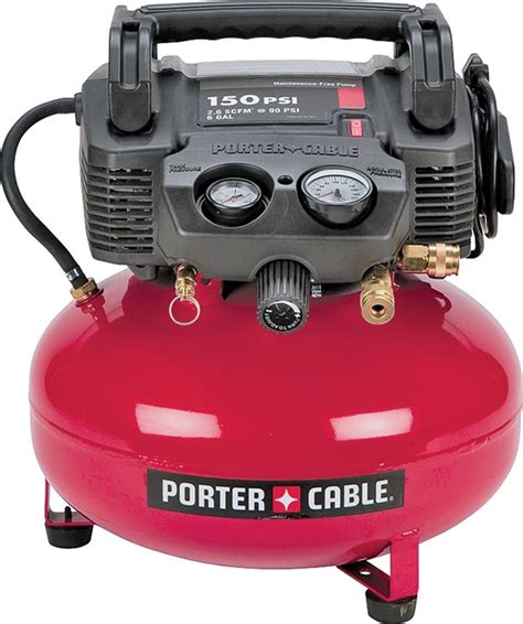 Porter Cable C2002 Air Compressor 6 Gal 150 Psi 26 Scfm At 90 Psi