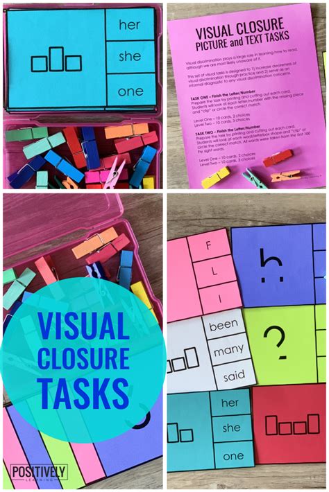 Visual Closure Tasks Positively Learning