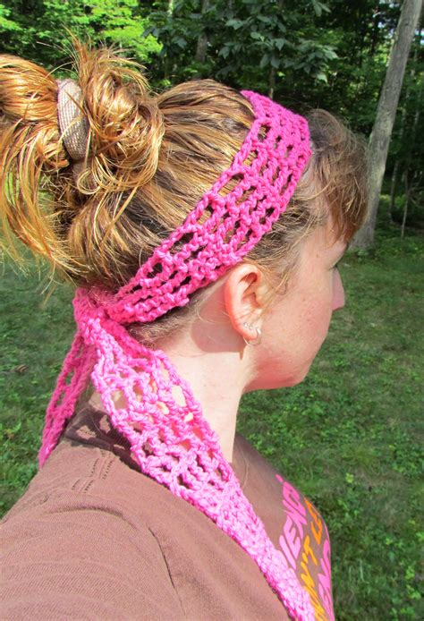 Mesh Headband Free Crochet Pattern Ambassador Crochet