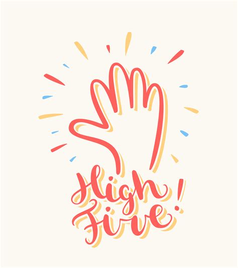 National High Five Day 5 Ways To High Five Yourself Writing Barn