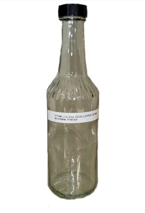 375 Ml Flint Glass Decanter Wine Bottle W 28 405 Finish Porter