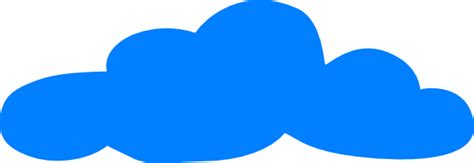 Solid Blue Cloud Clip Art At Vector Clip Art Online