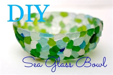 Make This Sea Glass Bowl With Saran Wrap And Glue Watch The Video From Debi S Design Diary
