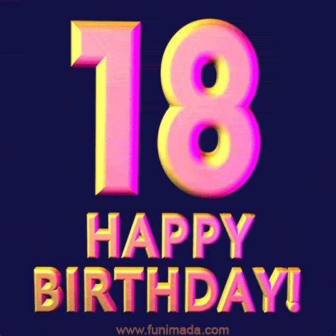 31 Happy 18th Birthday  Animated Birthday  Images
