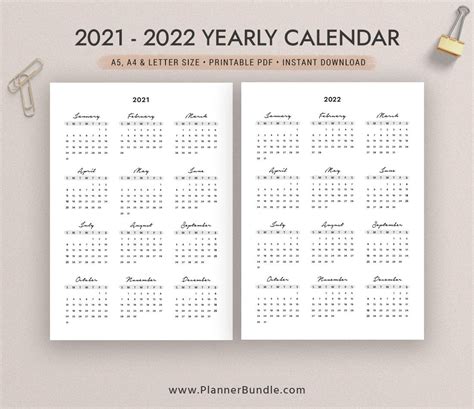 2021 Calendar At A Glance Printable Example Calendar Printable