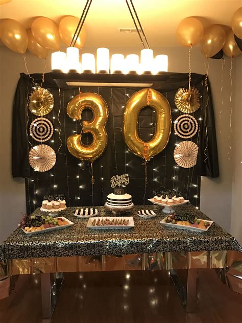 30th Birthday Table Decoration 30th Birthday Party Themes Surprise 30th Birthday Birthday