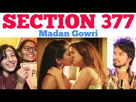 Section 377 Tamil Madan Gowri MG YouTube