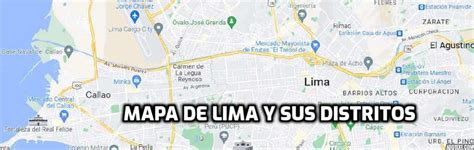 🚩mapa De Lima Y Sus Distritos Conoce Los Distritos De La Capital