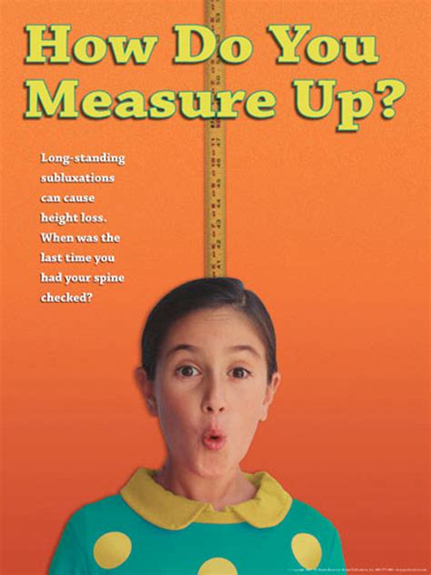How Do You Measure Up Poster Clinical Charts And Supplies