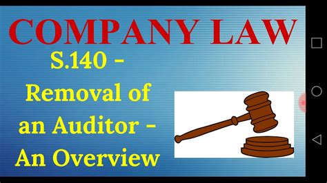 S140 Removal Of Auditor Company Law 15 Youtube