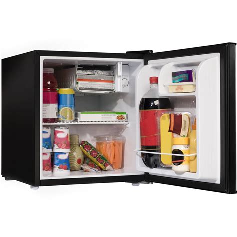 mini fridge small refrigerator freezer 1 7 cu ft single door compact black meta best prices
