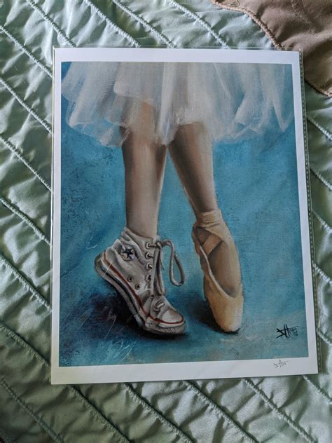 Ballet Art Printballerina Pointe Shoe Converse All Star Shoe Ballet