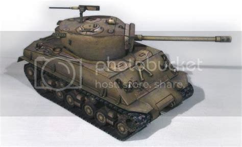 Papermau Ww2`s M4a3e8 Sherman Tank Paper Model By World Of Tanks