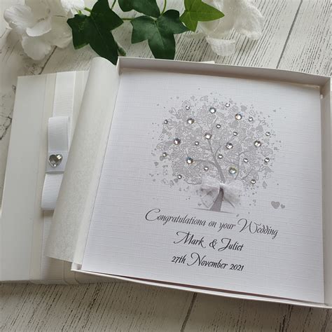 Luxury Handmade Personalised Wedding Congratulations Card With Etsy