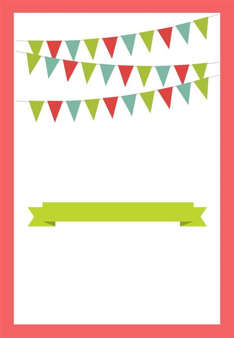 Blank Party Invite Templates