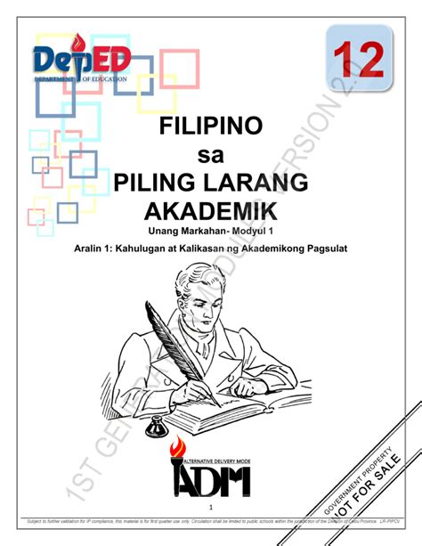 Pagsulat Sa Filipino Sa Piling Larangan Grade Module Hot Sex Picture