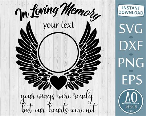 In Loving Memory Svg Instant Download Memorial Svg Rip Frame Etsy New