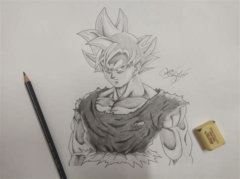 Goku Ultra Instinct Sketch Drawn By Me Drawing Sketch