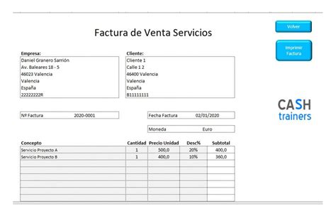 Plantilla Excel Gratis Para Crear Y Gestionar Hasta 500 Facturas De Venta